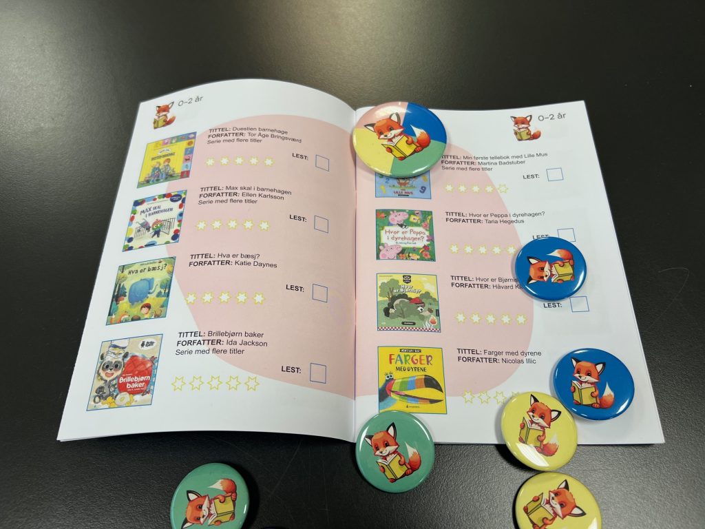 Lesebrosjyre og buttons